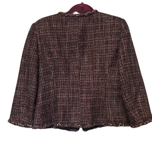 Andrea Behar tweed jacket size 8 - Picture 2 of 11
